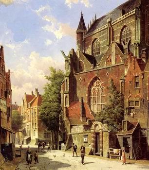 unknow artist European city landscape, street landsacpe, construction, frontstore, building and architecture. 309 Germany oil painting art
